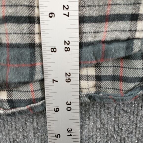 Bit & Bridle Men's Flannel Button-Down Shirt Multi Plaid 2X Long Sleeve Cotton - Picture 12 of 13